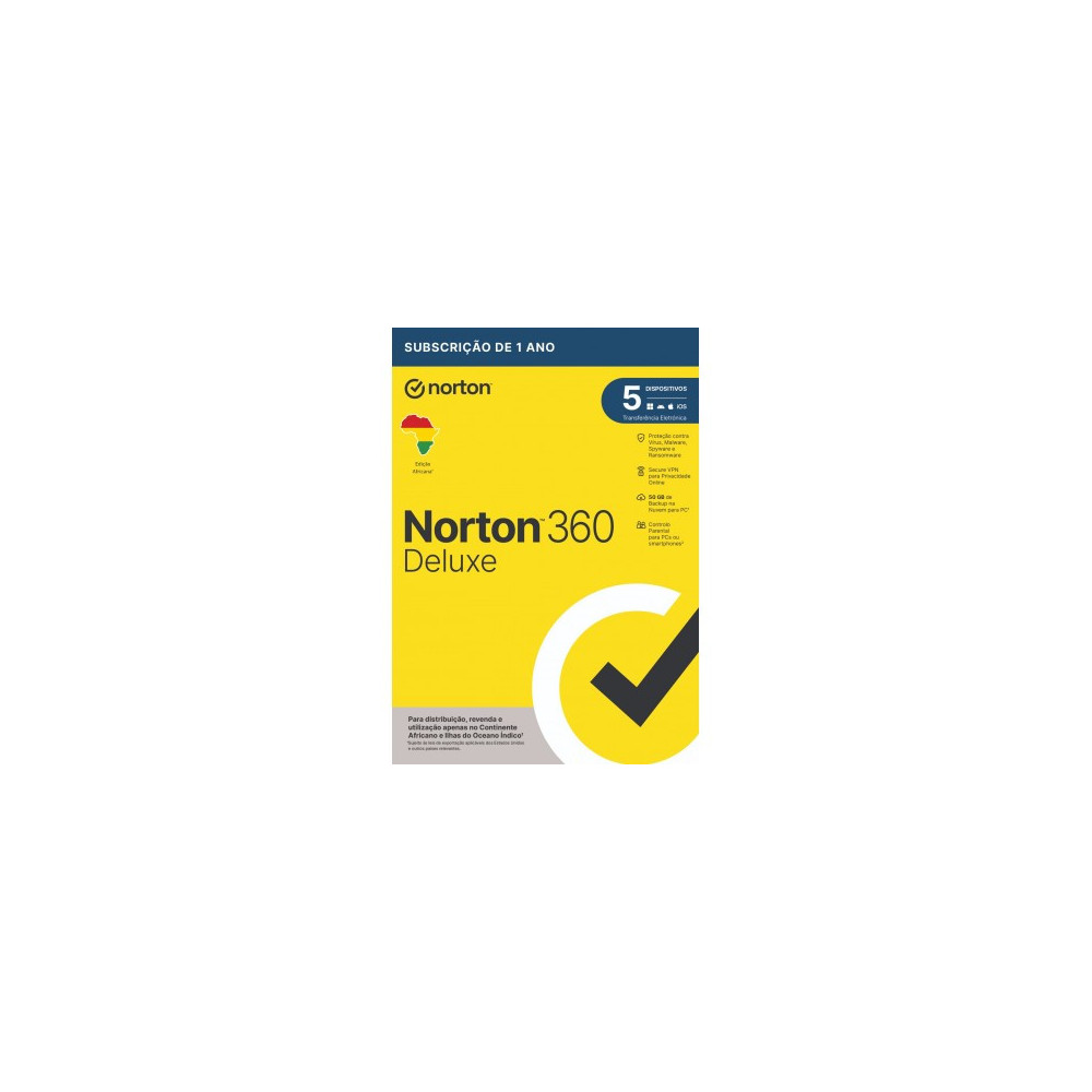 NORTON 360 DELUXE 50GB AF 1 USER 5 DEVICE 12MO