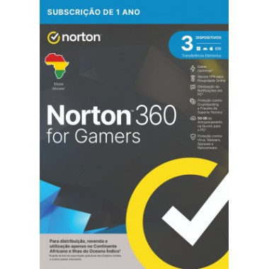 NORTON 360 FOR GAMERS 50GB AF 1 USER 3 DEVICE 12MO