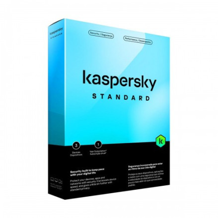 SW ANTIVIRUS KASPERSKY STANDARD 3 PCS