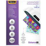 BOLSAS PLASTIFIC.FELLOWES 80MIC A4/25