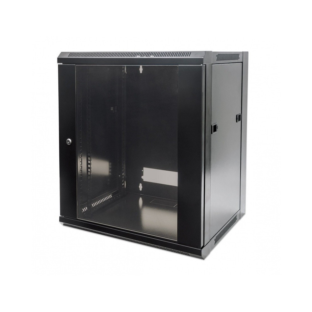 ARMARIO 09U 450X570 INT 19 AÇO PRETO