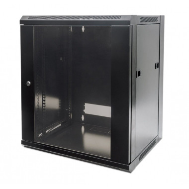 ARMARIO 09U 450X570 INT 19 AÇO PRETO