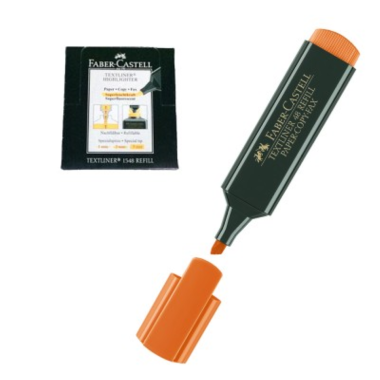 .ME MARC. TEXTLINER FABER 48 LARANJA