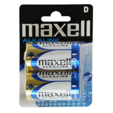 PILHA D LR20 PK/2 MAXELL ALKALINE