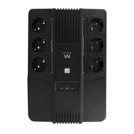 UPS EWENT 600W 6 PORTAS SCHUKO LINHA INTERATIVA