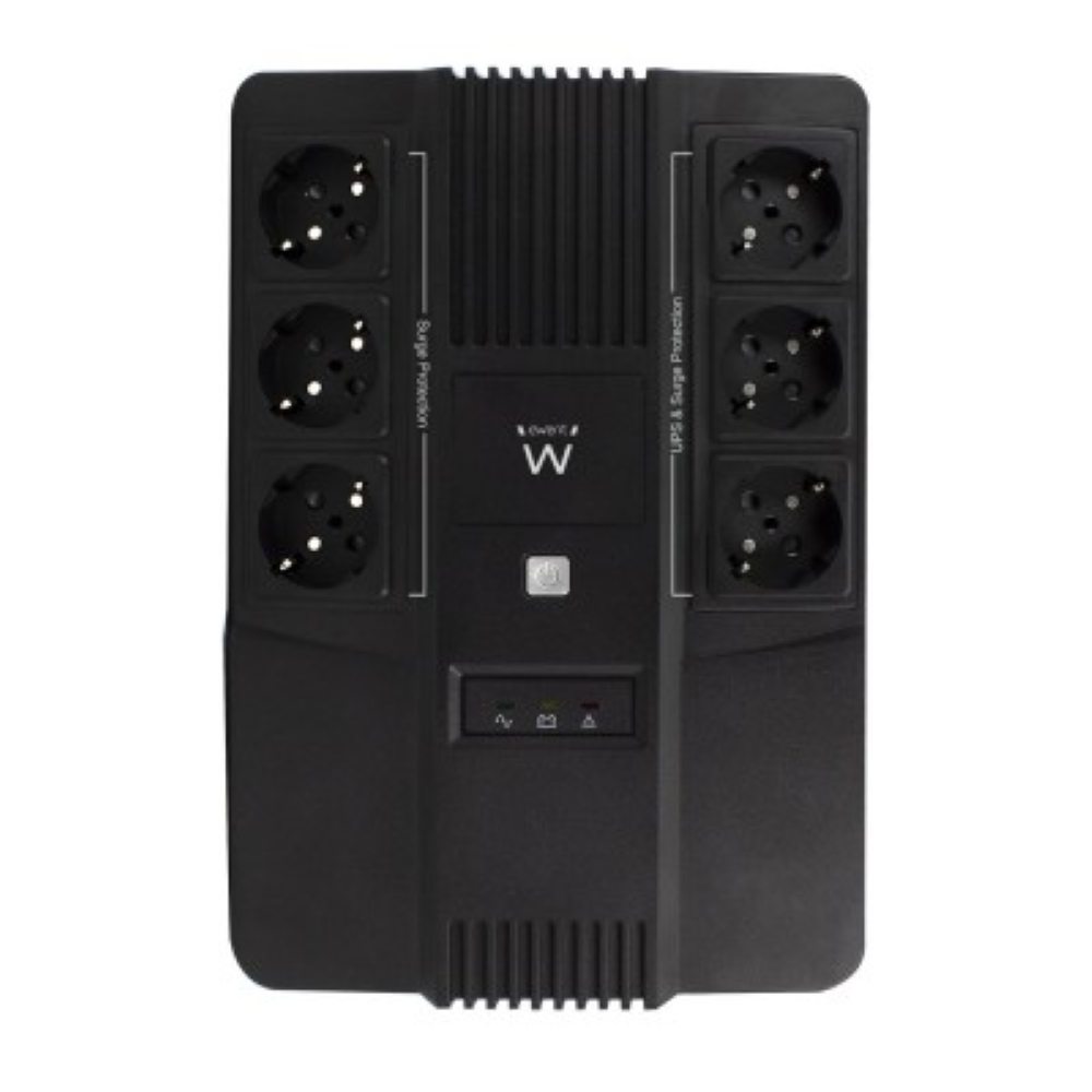 UPS EWENT 600W 6 PORTAS SCHUKO LINHA INTERATIVA