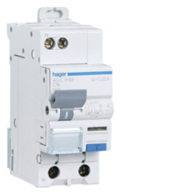 DISJUNTOR HAGER 1P+N 10A C6/10KVA 2M