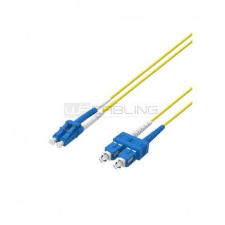 PATCH CABLE F.O. LC/SC 2M SINGLEMODE 9/125 OS2 WP RACK