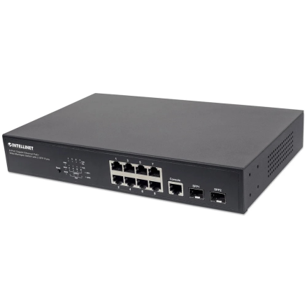 SWITCH 8 INTELLINET ETHERNET POE WEB  2XSFP PORTAS
