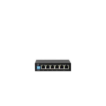 SWITCH 6 DLINK 10/100/1000 S/GESTÃO LONG RANGE 250M 4X POE 60W