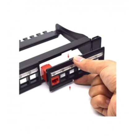 MODULO PATCH PANNEL-24 PT CAT5E/CAT 6 FTP PRETO