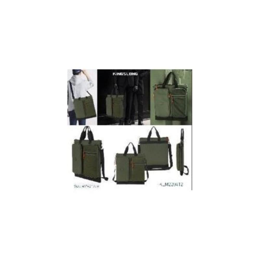 BOLSA KINGSLONG 15.6 KLM220412KAKI VERDE
