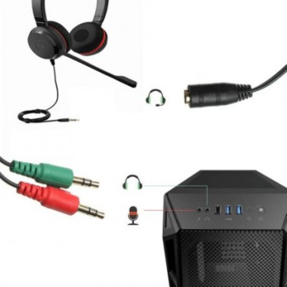 ADAPT AUDIO EWENT 1X3.5MM M PARA 2X3.5MM F
