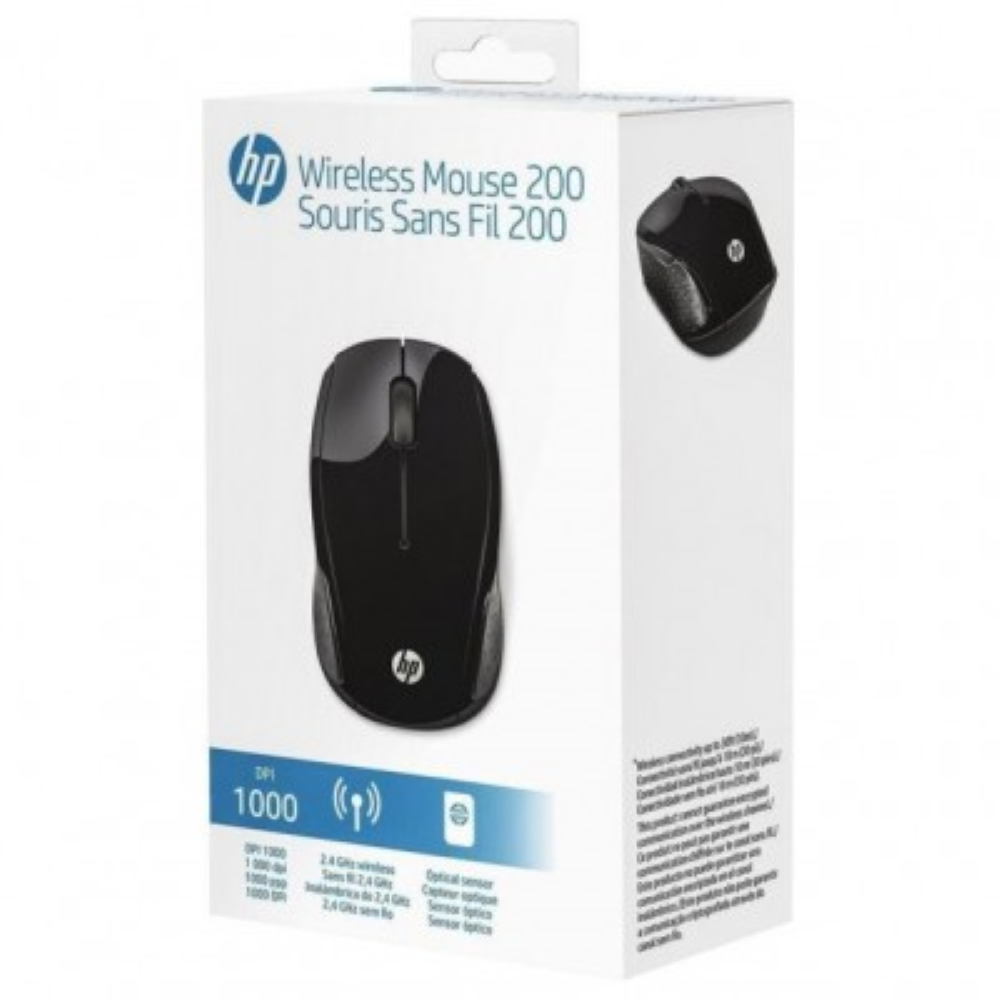 MOUSE HP WIFI 200 PRETO