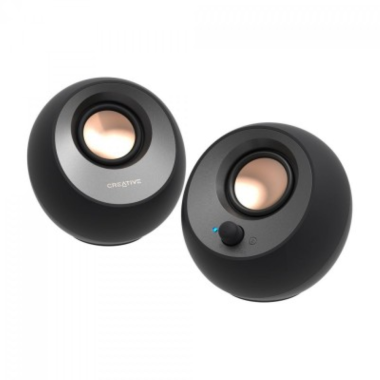 COLUNAS CREATIVE 2.0 PEBBLE V2 USBC PRETO