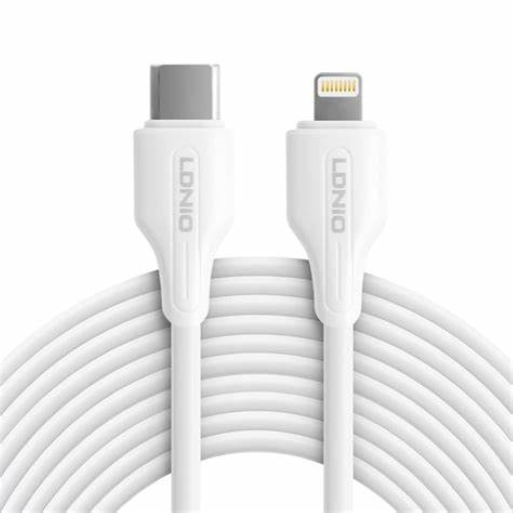 CABO LDNIO USB PARA LIGHTING 1M BRANCO