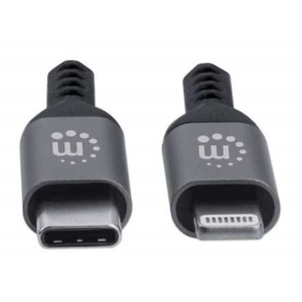 CABO ILYNK USB-C (M) 1.0MT  PARA  LIGHTNING (M) 18W MANHATTAN