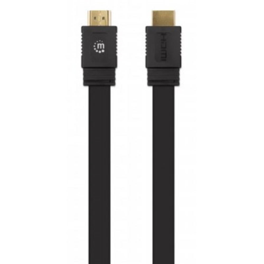 CABO HDMI 1MT (M/M) Plano 4K@60Hz PRETO MANHATTAN