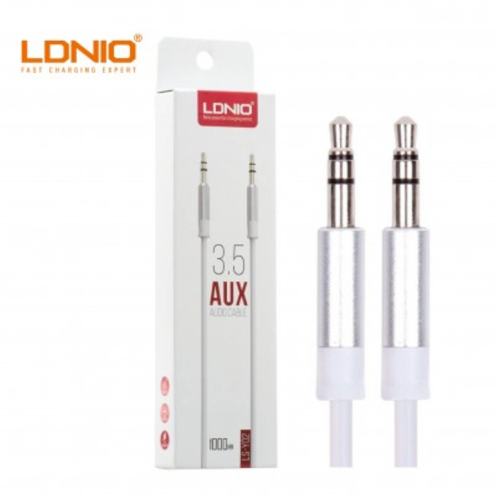 CABO LDNIO AUX AUDIO 3.5MM 1M BRANCO
