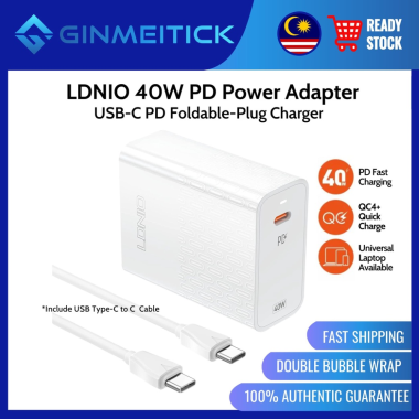 CARREGADOR LDNIO 40W USB-C PARA USB-C FAST CHARGER